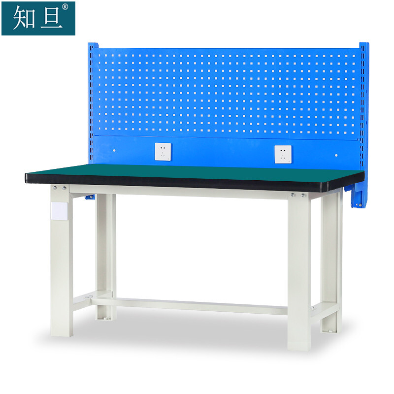 知旦重型工作台1200*750*800+620mm钳工台车间操作检验台690009带挂板 钳工工作台/张