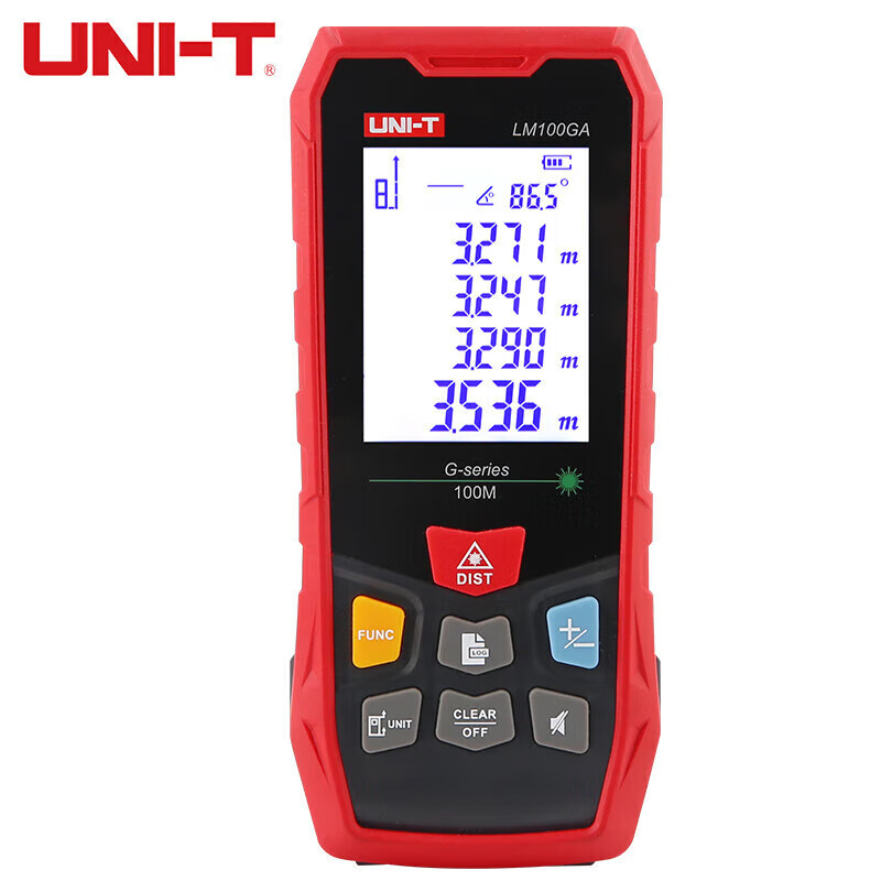 优利德（UNI-T）LM100GA 绿光测距仪 高精度 室内外激光尺 手持式电子尺 距离测量工具 绿光100米防爆认证 LM100GA/台
