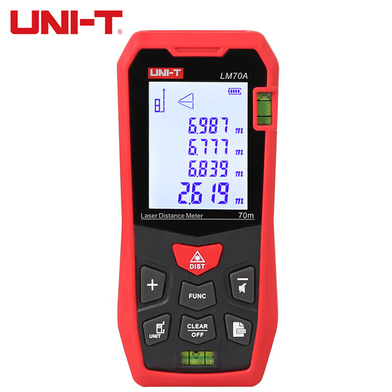 优利德（UNI-T）LM70A 手持式激光测距仪 高精度电子尺 红外量房仪 70M LM70A/台