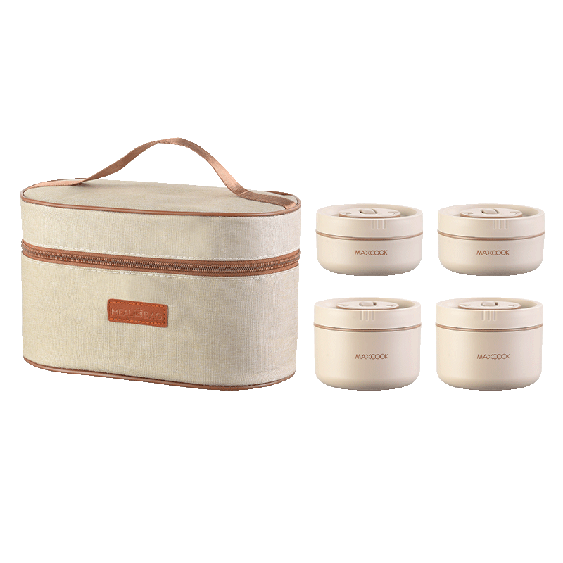 美厨（maxcook）保温饭盒 316L不锈钢便当盒微波炉加热学生上班餐盒配袋MCFT4442 316L不锈钢饭盒餐盒/个