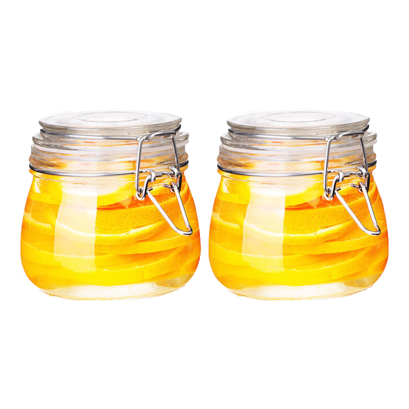美厨（maxcook）玻璃密封罐 储物瓶泡酒瓶玻璃瓶子泡腊八蒜 500ml 2个装MCX1015 玻璃密封罐/个