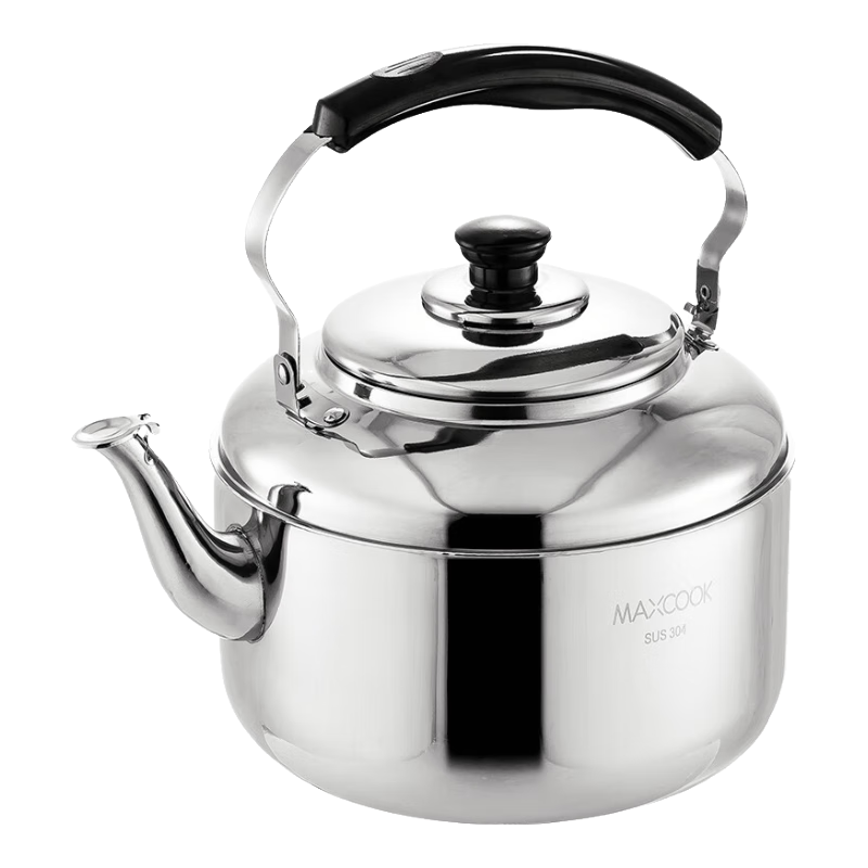美厨（maxcook）304不锈钢烧水壶 6L加厚中式鸣音 煤气电磁炉通用 MCH654 304不锈钢烧水壶/个