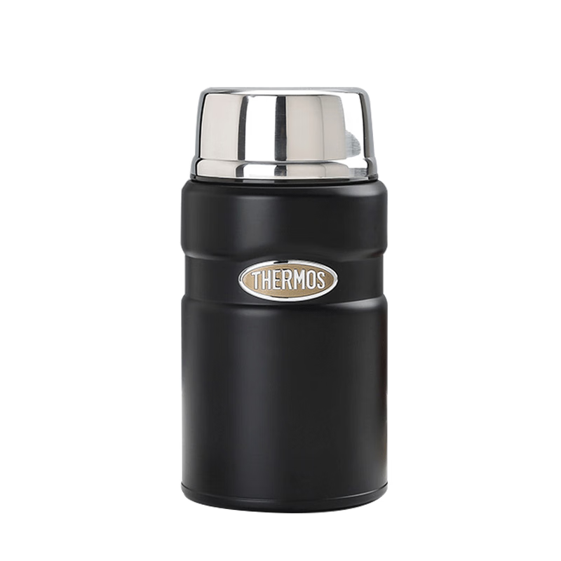 膳魔师（THERMOS）焖烧杯壶罐保温桶饭盒720毫升带泄气阀TCLF-720S MBK 焖烧杯/个