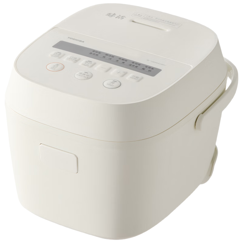 东芝（TOSHIBA）鲜米电饭煲2-3人 变温醒米技术家用不粘智能预约3升备长炭电饭锅三维立体加热RC-10DHUC(WY) RC-10DHUC(WY)/台