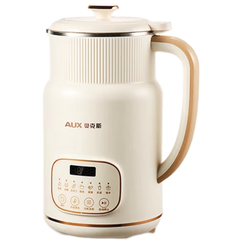 奥克斯（AUX）【316不锈钢】豆浆机0.8L小型多功能破壁机预约时间一键清洗1-3人免滤全自动免煮2025新款HX-PD18 HX-PD18/台