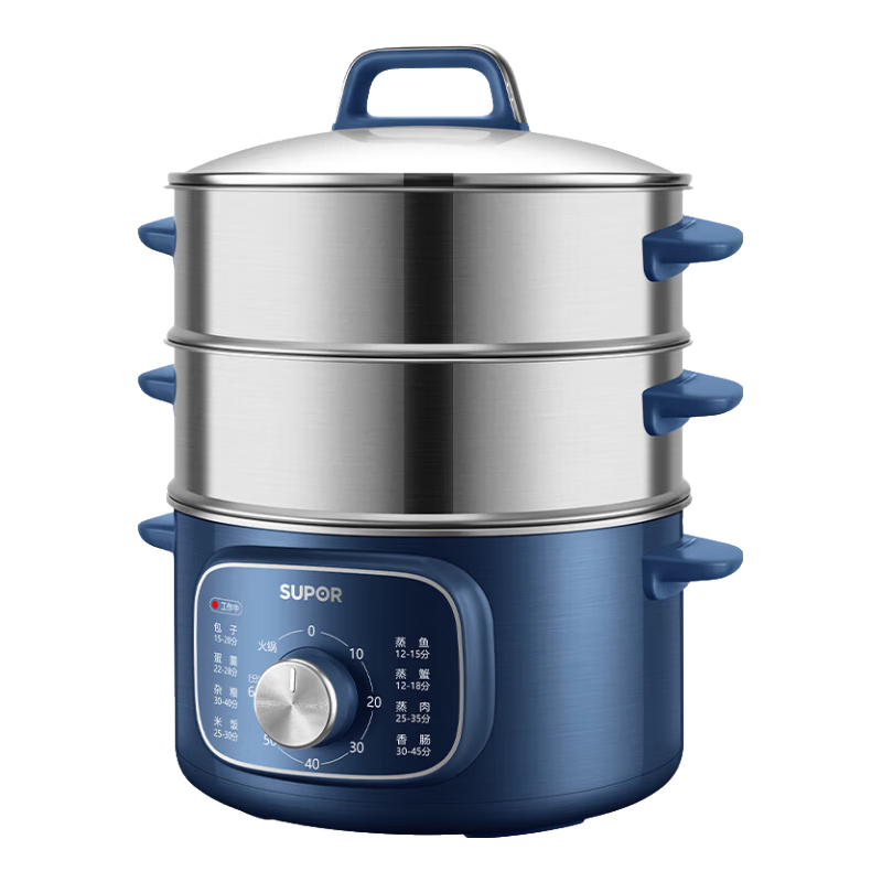 苏泊尔（SUPOR）电蒸锅 电煮锅家用多功能电锅早餐蒸玉米包子锅电火锅13L大容量不锈钢蒸锅ZN26YK885 ZN26YK885/台