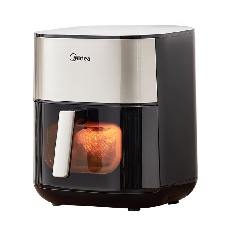 美的（Midea）小炎烤空气炸锅蒸烤一体上下双热源免翻面 可视窗口家用智能大容量6L金属内腔蒸汽嫩炸烤箱KZC6054 MF-KZC6054/台