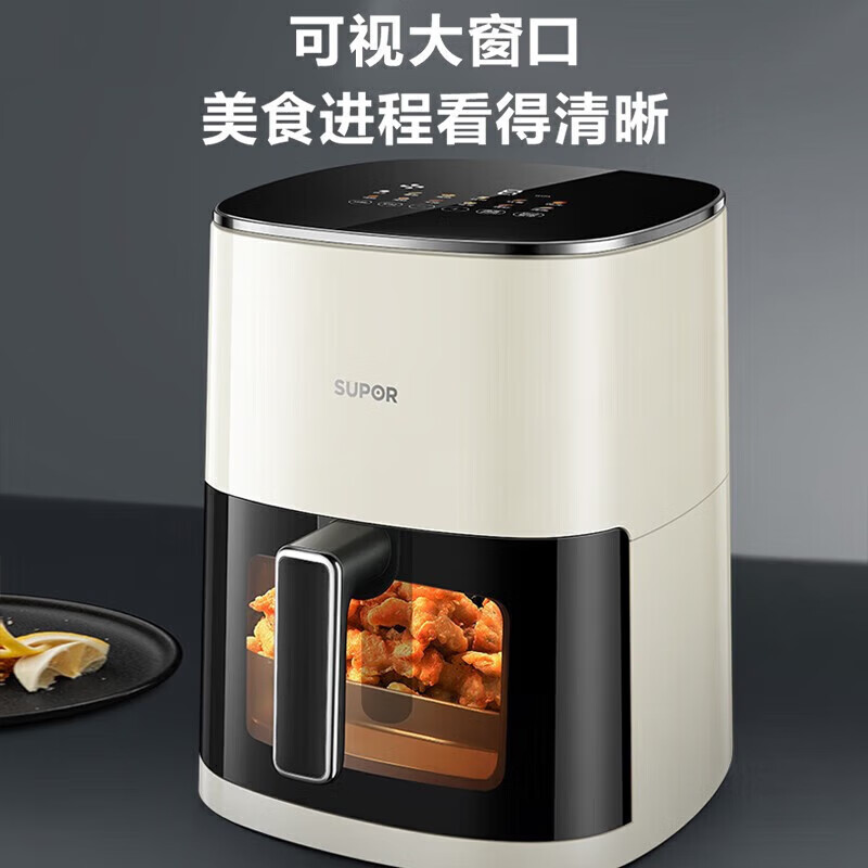 苏泊尔空气炸锅大容量家用多功能无油烟电炸锅煎炸锅薯条机无油低脂油炸 KD60D79 多功能电炸锅 6L KD60D79/台