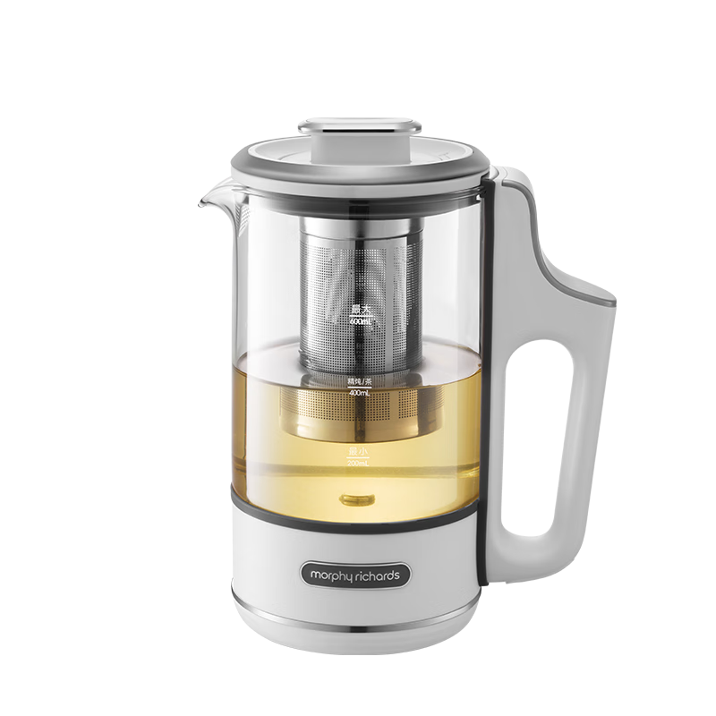 摩飞电器（Morphyrichards）养生壶便携煮茶器烧水壶养生杯小型办公室家用多功能煮茶壶一体热水壶0.6L MR6086 白 MR6086/台