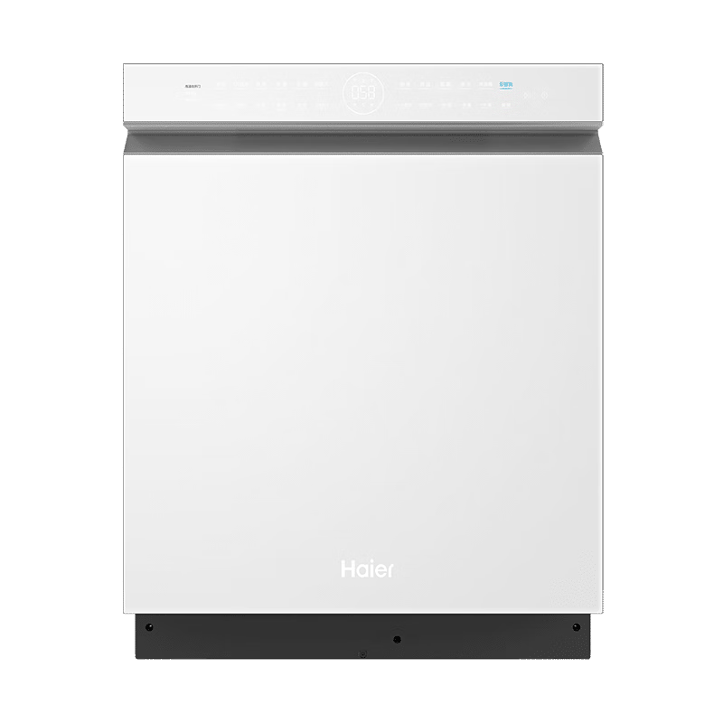 海尔（Haier）【双面洗W5000Plus白】洗碗机嵌入式150L+大容量高颜值六星级消杀UV双重除菌7天净存EYSW18566BBU1 EYSW18566BBU1/台