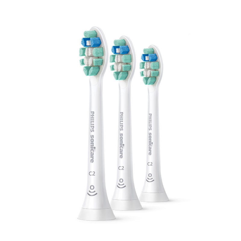 飞利浦（PHILIPS）电动牙刷头官方原装适配钻石3/7/9系列刷柄清洁护龈亮白 欧洲进口 3支装 HX9023  HX9023/67/盒