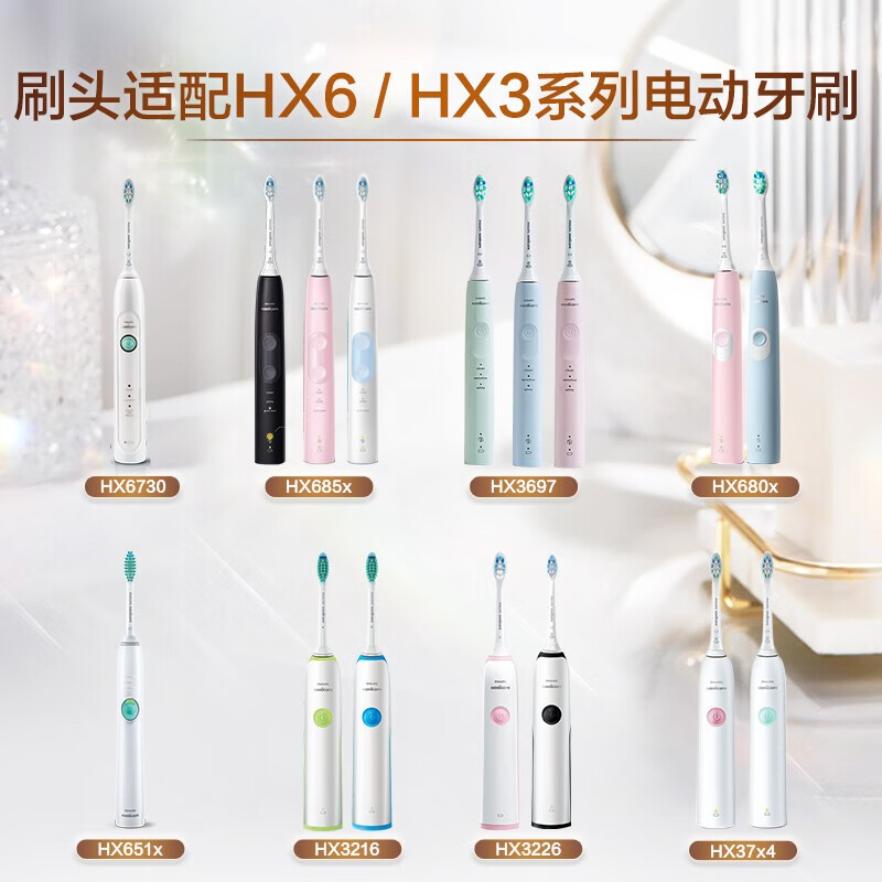 飞利浦（PHILIPS）电动牙刷头原装 适配HX6730HX3226等【1支装丨牙菌斑洁净】HX9021/67 HX9021/67/个