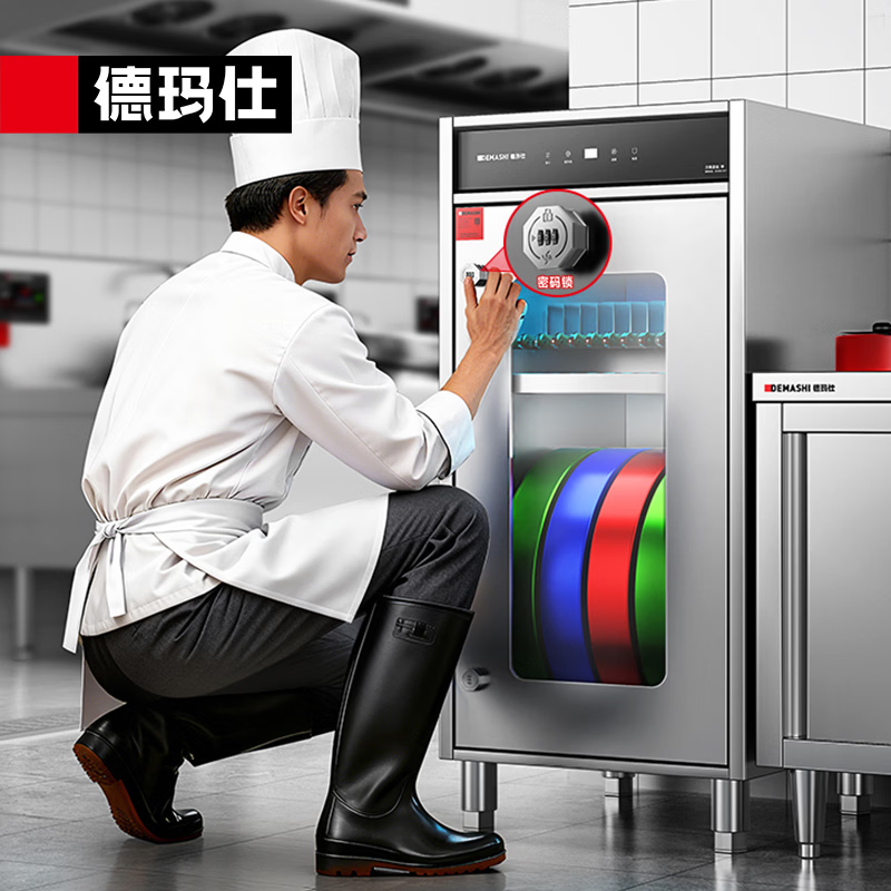 德玛仕（DEMASHI）刀具消毒柜商用 热风循环烘干刀具砧板消毒机商用 紫外线刀具消毒一体机XDZ350-Z12（密码双锁） XDZ350-Z12/台