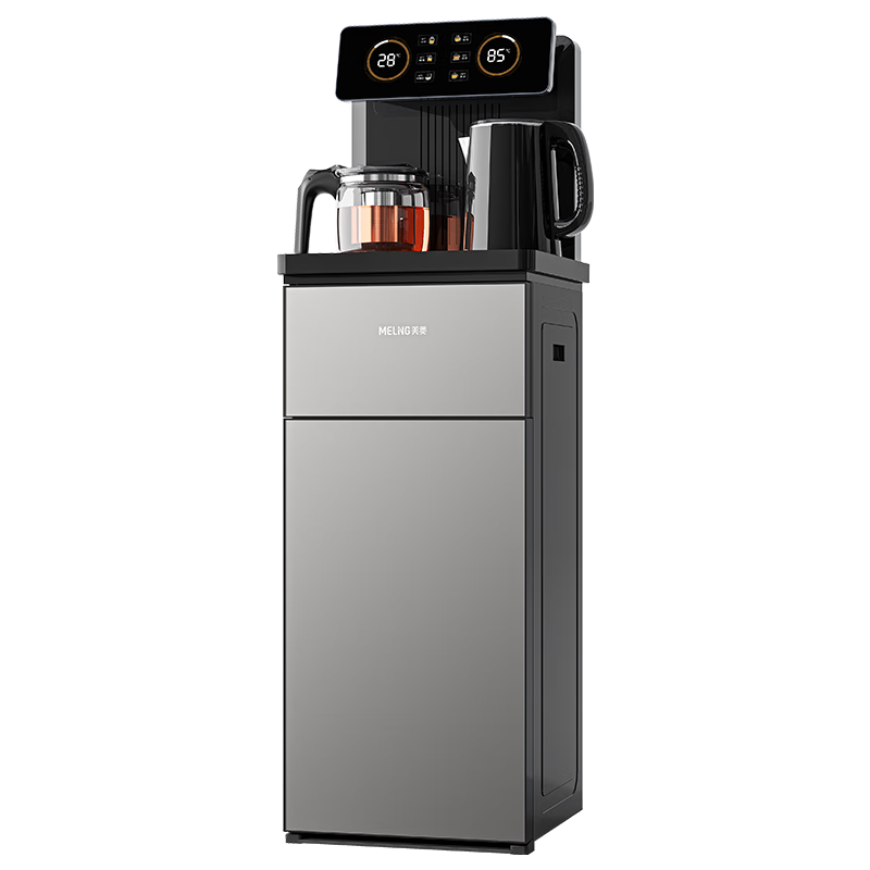 美菱（MeiLing）茶吧机 家用饮水机遥控智能【双温双显双出水口】下置水桶全自动自主控温立式泡茶机MY-C919  MY-C919/台