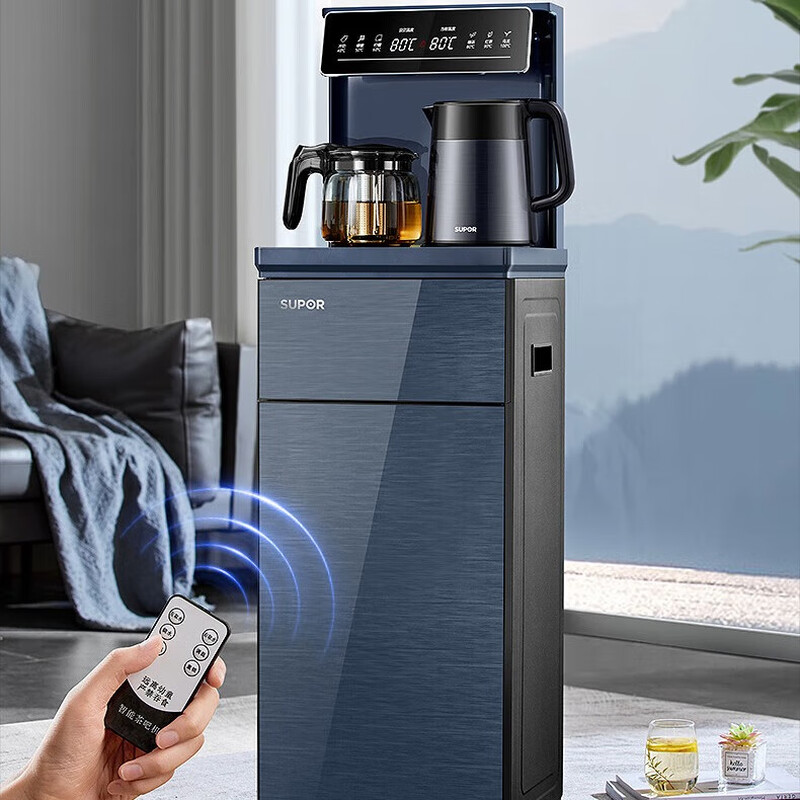 苏泊尔茶吧机饮水机家用一体下置水桶升级防溢烧水壶多段调温遥控全自动多功能泡茶机 升级智能 SW-CBJ10 SW-CBJ10/个