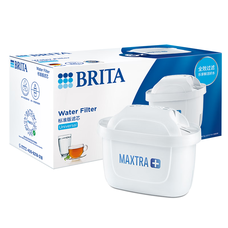碧然德（BRITA） 家用滤水壶 净水壶滤芯 Maxtra 多效滤芯 6枚装 MAXTRA+标准版/盒