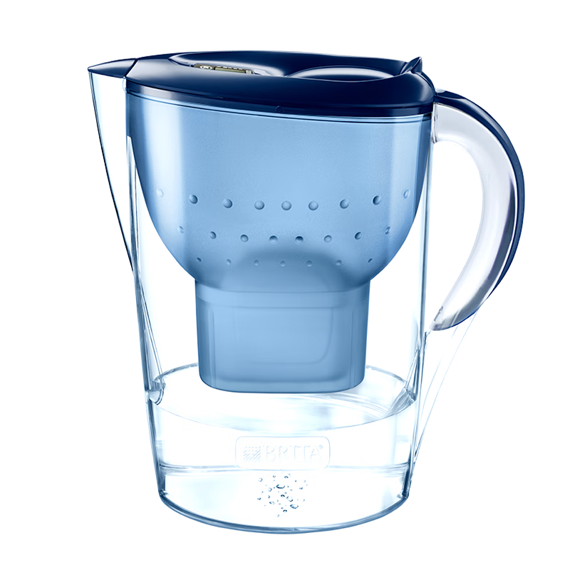 碧然德（BRITA）过滤净水器 家用滤水壶 净水壶 海洋系列 3.5L（蓝）+专家版滤芯5枚 环保加固包装 Marella XL-BPWU/个