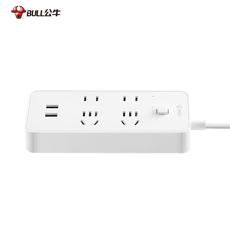 公牛新国标USB接线板/插排GNV-UUA1244位+双USB1.5米（个） GNV-UUA1244/个