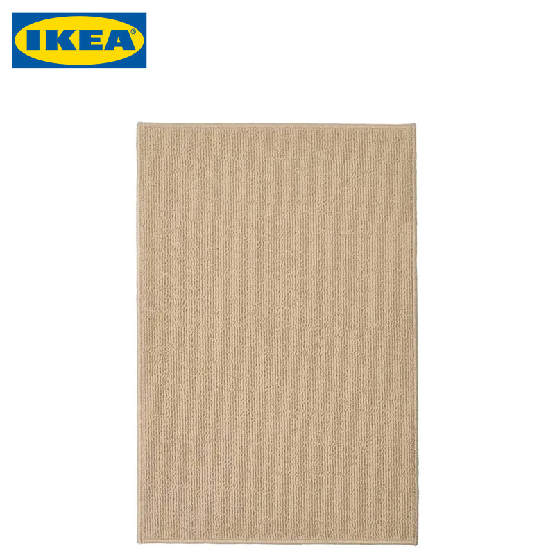 宜家 IKEA FINTSEN 芬特森 浴室地垫 40x60厘米 米黄色*3块 地垫/张
