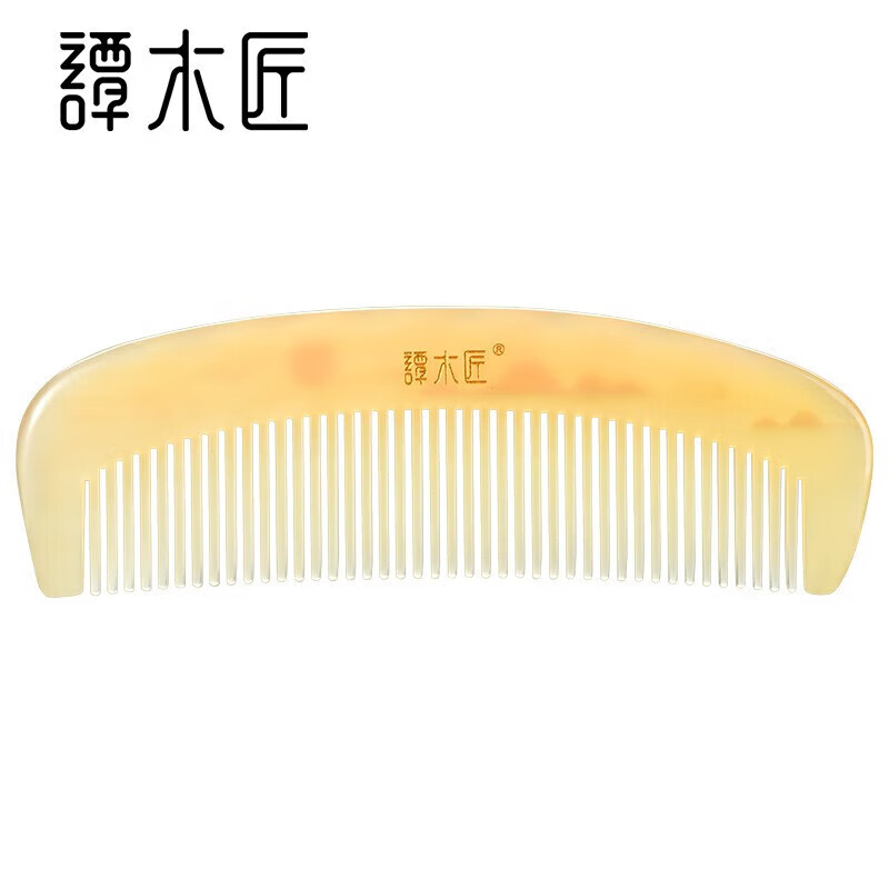 谭木匠羊角梳山水谣女直发居家日用便携护理按摩头皮减少静电 谭木匠001/个