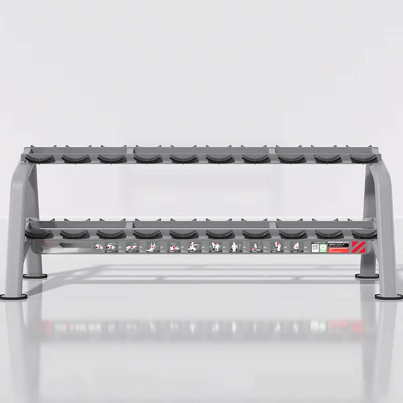 京家 哑铃架 京家商用包胶哑铃 健身训练 必用 军迷 黑色 哑铃架