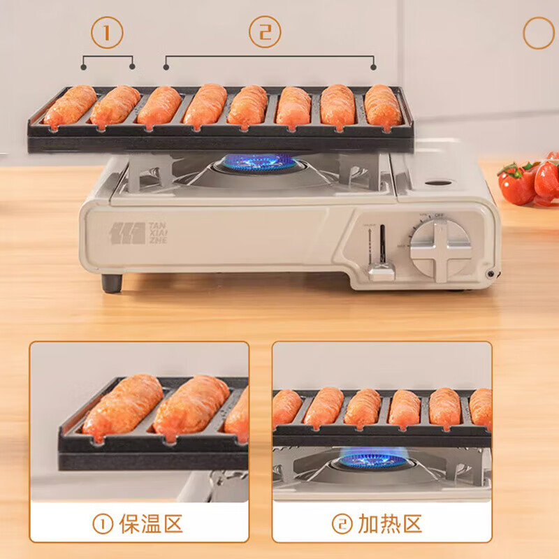 探险者（TAN XIAN ZHE）烤盘烧烤盘韩式卡式炉烤肉盘露营家用锅麦饭石煎烤盘铁板烧 TXZ-WM7599/件