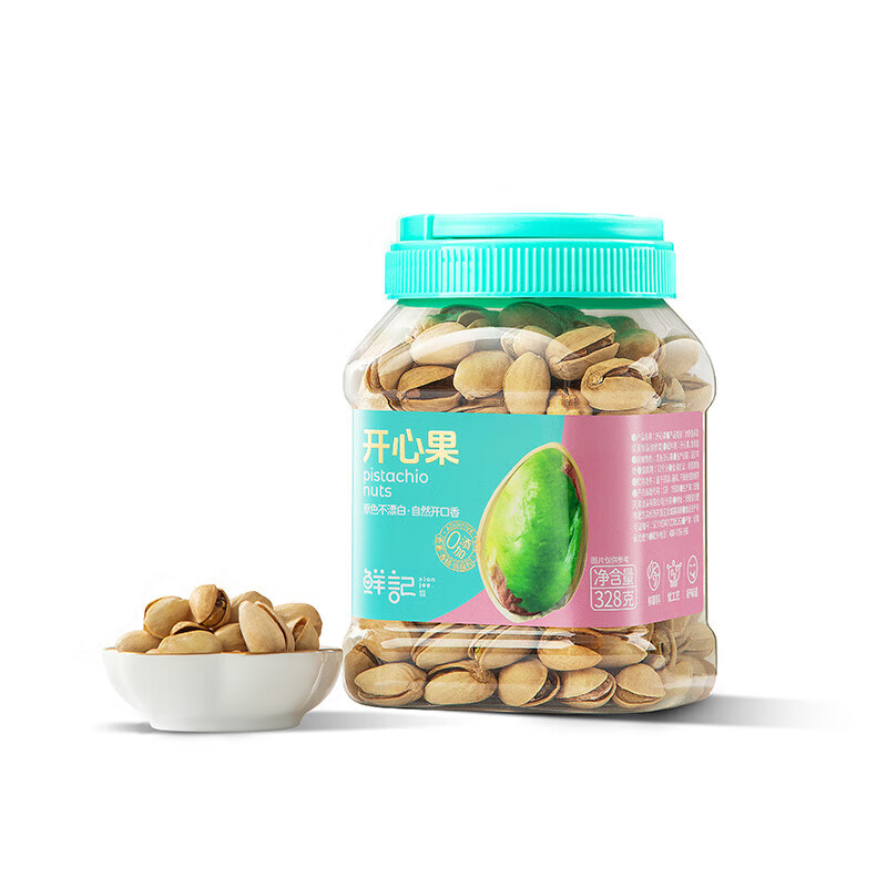 鲜记开心果328g休闲零食追剧办公室坚果炒货 开心果328g/罐