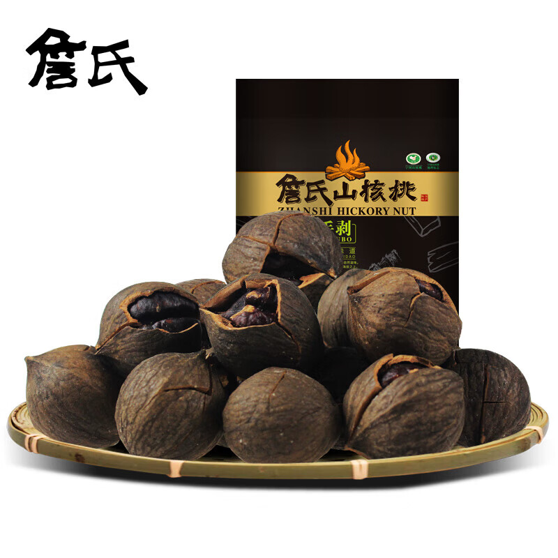 詹氏 手剥山核桃405g【炭烤口味】好剥袋装 小胡桃坚果零食 詹氏 手剥山核桃 炭烤口味405g/件