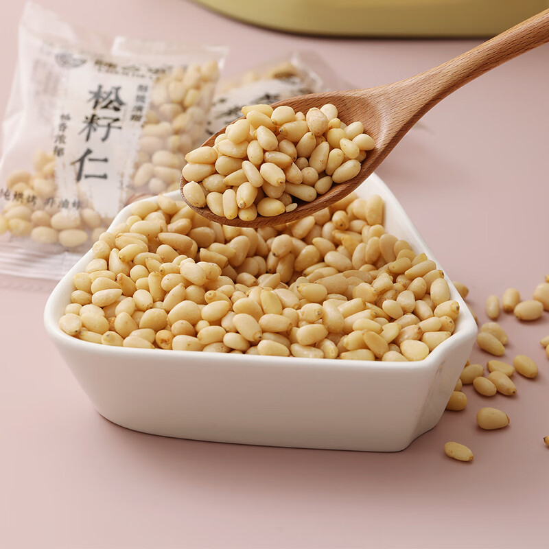 陈合李东北红松籽仁120g大颗粒原味松子仁休闲零食坚果炒货干果仁非油炸 陈合李东北红松籽仁120g/罐