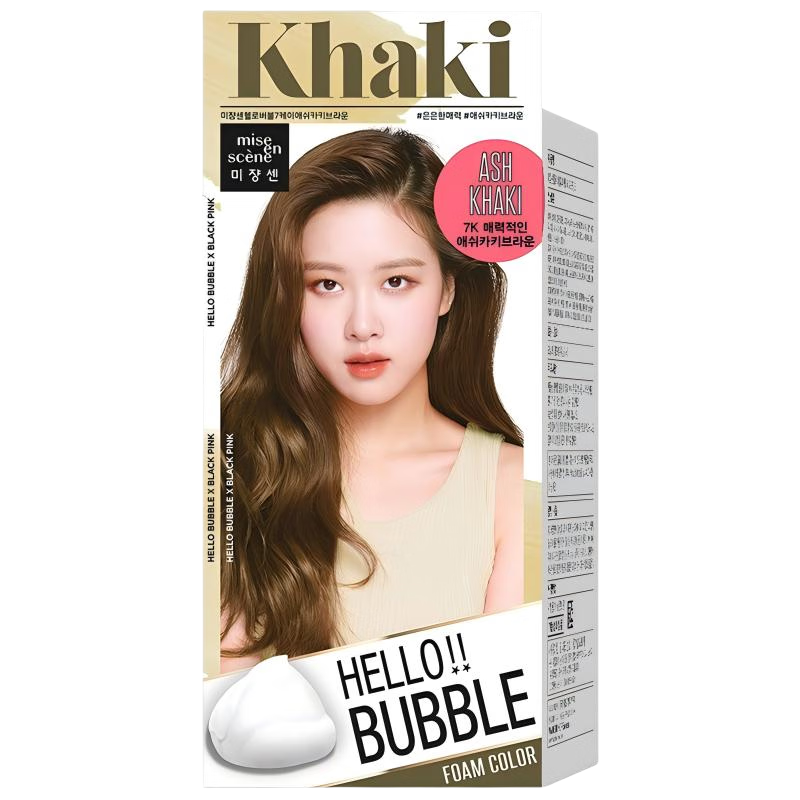 魅尚萱爱茉莉焕乐玩色染发泡泡染发膏95g-7K闷青卡其棕【临期清仓】 魅尚萱焕乐玩色染发泡泡7K闷青卡其棕*1/盒