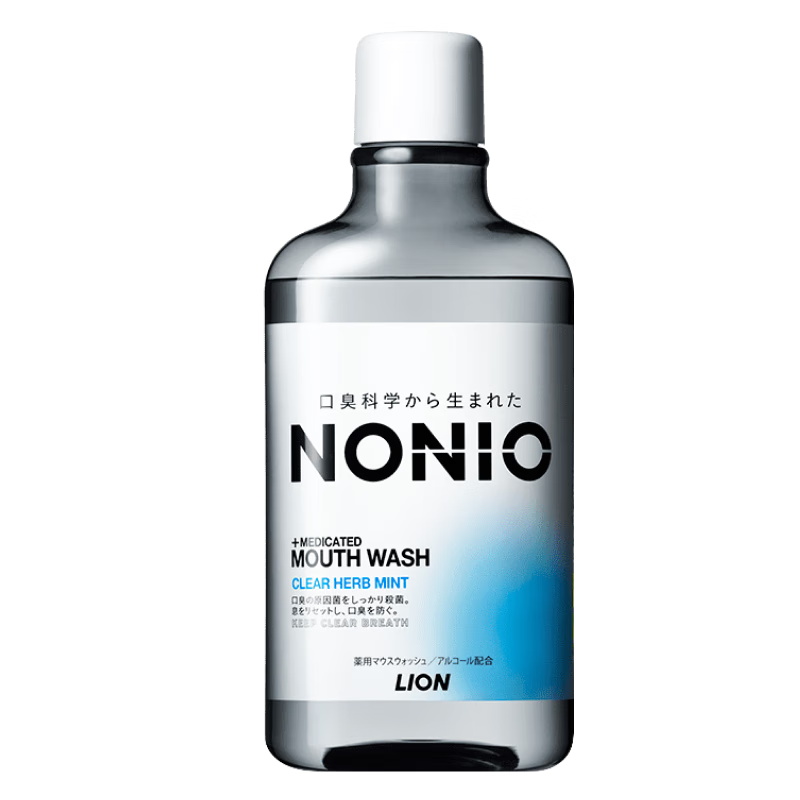 狮王（Lion）NONIO进口清新漱口水600ml清凉薄荷味杀菌口气清新 狮王（Lion）NONIO漱口水(清凉薄荷)600ml/瓶