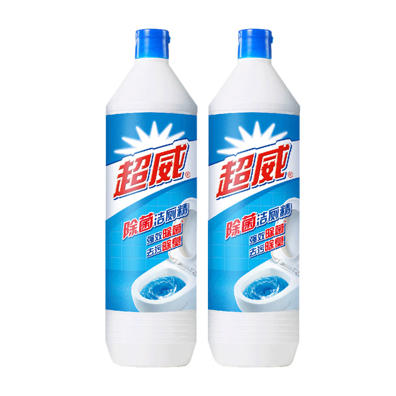 超威除菌洁厕灵900g*2瓶 去污除味 马桶洁厕液清洁剂 洁厕剂家庭清洁 洁厕900g*2/件