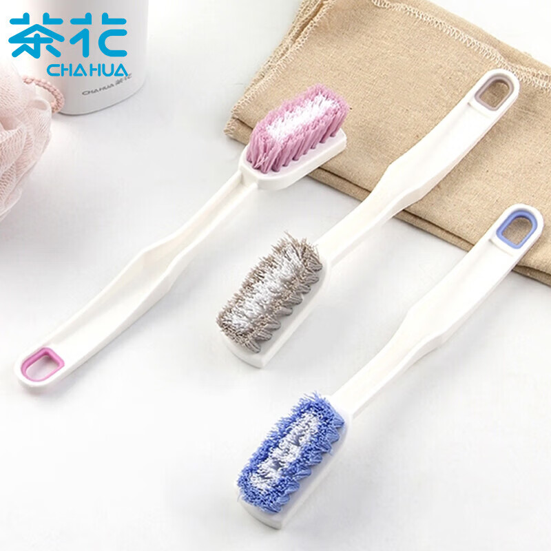 茶花鞋刷衣服刷子软毛刷鞋刷子洗衣刷洗鞋地刷马桶刷清洁刷鞋神器 4408*1/把