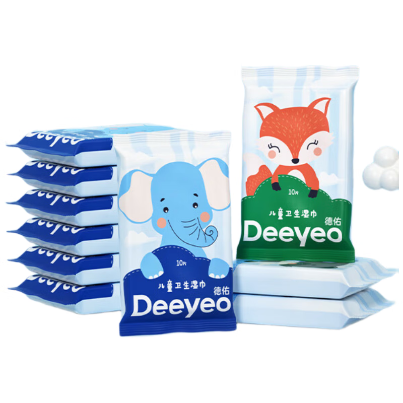 德佑儿童卫生湿巾10片*30包2001DYWP903 10片*30包/包